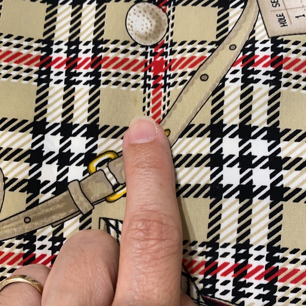 Vintage 80s 90s Novelty Golf Print Bomber Jacket - Picture 10 of 11
